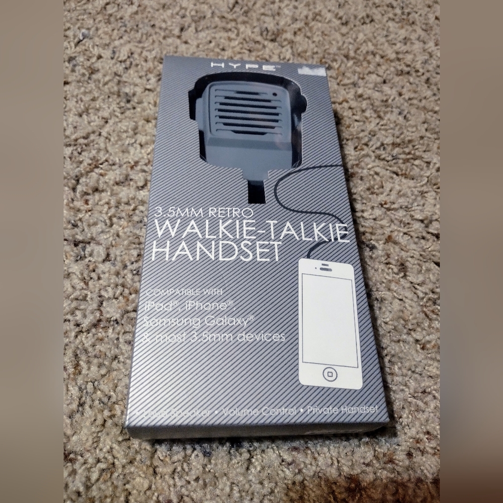 🆕️Hype 3.5mm Retro Walkie_Talkie Handset